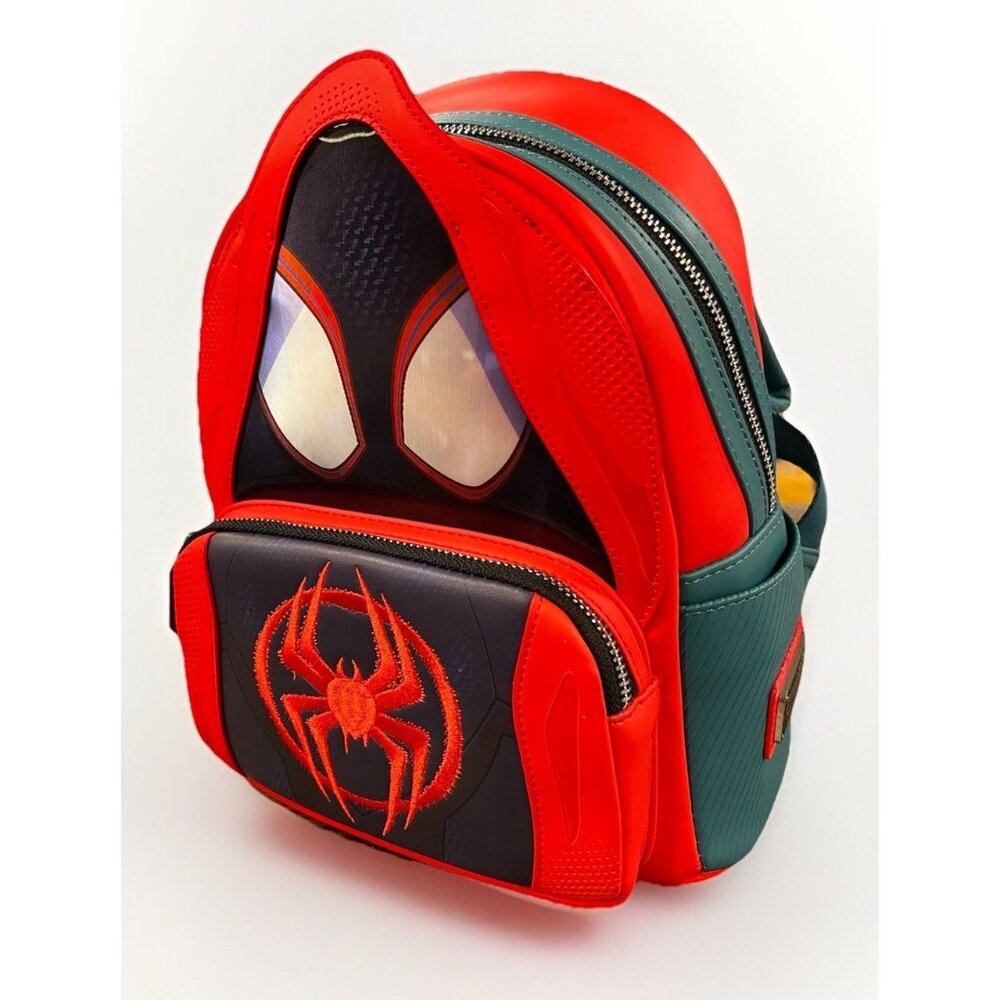 Loungefly Marvel Spiderverse Miles Morales Lenticular Cosplay Mini Backpack LF2